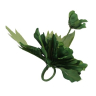 Lyskrans til stearinlys - Grønne blomster 1 stk. - L 18 cm