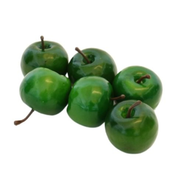 Pynte æbler - Mørkegrønne Ø 5 cm - 6 stk