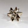 Stjerne lysestage i guld - 9 cm - til kronelys