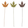 Ahorn blade på tråd - 3 stk - 3 farver - H 30 cm