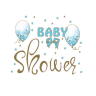 Frokost serviet 20 stk. - 33 x 33 cm - Baby Shower lyseblå