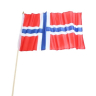 Norsk nylon flag på pind - H 62 cm