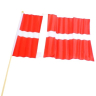 Dansk nylon flag på pind - H 62 cm