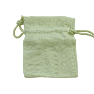 Gavepose stof - Mintgrøn- H 10 cm x B 7 cm