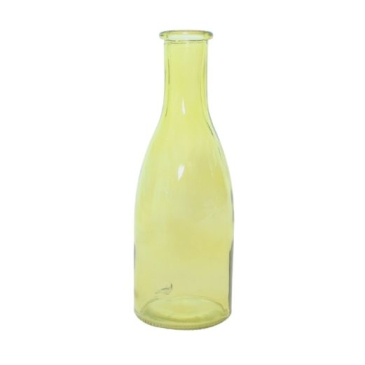 Glasflaske - 18,5 cm - Gul
