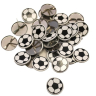 Fodbold med metalclips - 30 stk - Ø 1,5 cm