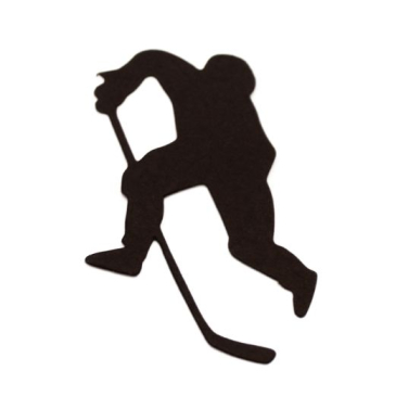 Silhuet karton- Hockeyspiller - 10 stk H 7 cm