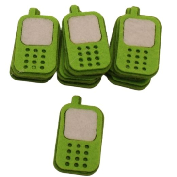 Mobiltelefon filt - Limegrøn - 12 stk