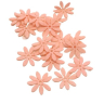 Blomster filt Daisy - Ø 3,5 cm - 18 stk. - Lys rosa
