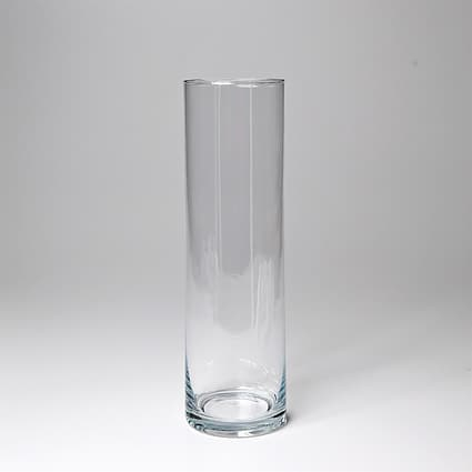 Se 2. sortering - Glasvase cylinder - Ø 9 cm x H 30 cm hos Mystone