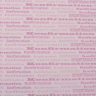 Karton Konfirmation fed skrift - Hvid m Rosa tekst - 14 x 28 cm - 5 stk