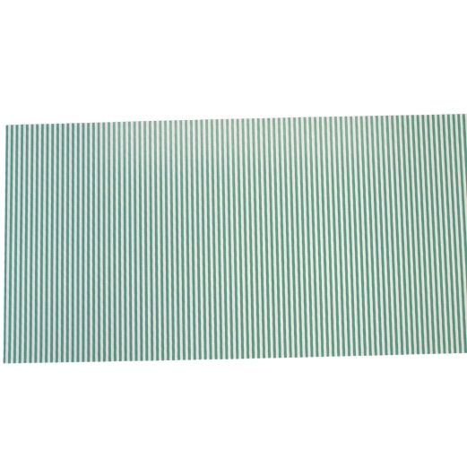 Karton med striber - aflang 14 x 28 cm - Hvid og grøn- 5 stk