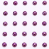 Selvklæbende perler - 5 mm - 50 stk - lys Lilla