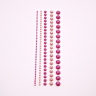 Selvklæbende perler - 2 farver Pink - ass str. - 140 stk