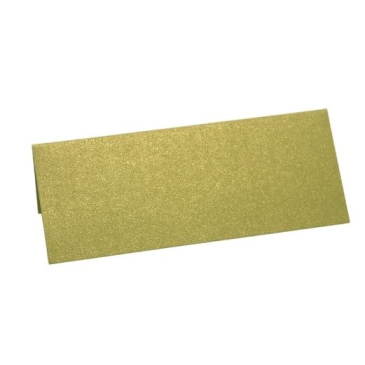 Bordkort metallic - B 7 cm x L 10 cm - Lime
