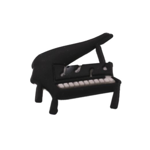 #1 - Piano til dekoration med klæbepude -  10 stk - L 2 cm