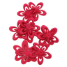 Blomsterdrys stof 10 stk - Ø 3 cm - Pink
