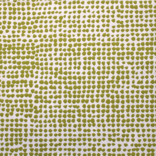 Kaffeserviet Marimekko hvid med limegrønne prikker. 771392C fra Ihr. 25x25cm.