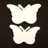 Bordkort - Papir sommerfugl - 40 stk 2 str.