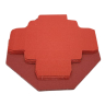 Favor gaveæske - Rød - L 5,5 cm x B 5,5 cm