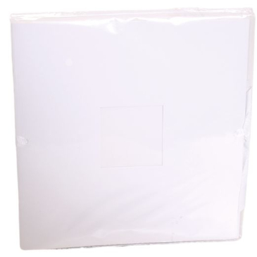 Gæstebog med bindebånd - L 20 cm x B 20 cm - Hvid