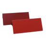 Bordkort 2 farvet - H 4 cm x L 9 cm- 25 stk - Rød