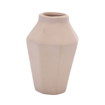 Keramik vase mat - Cremefarvet - H 10 cm