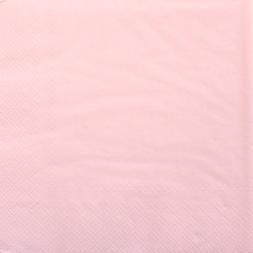 Frokost serviet ensfarvet sart rosa. L9059 fra Ihr. 20 stk. 33x33cm.