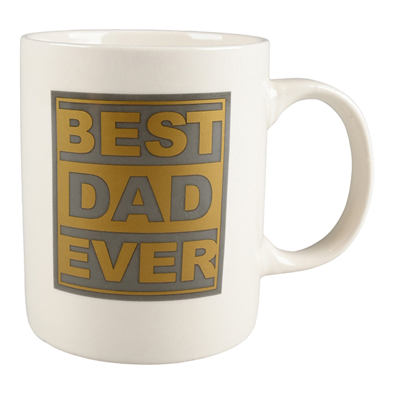 Krus Best Dad ever - Keramik H 9 x Ø 8 cm