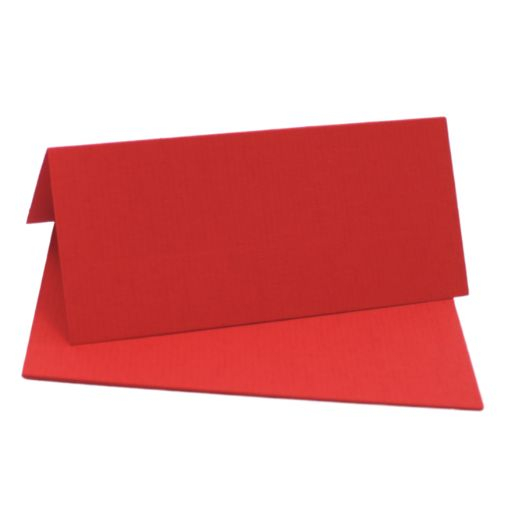 Billede af Bordkort - H 4 cm x L 9 cm- 5 stk - Rød