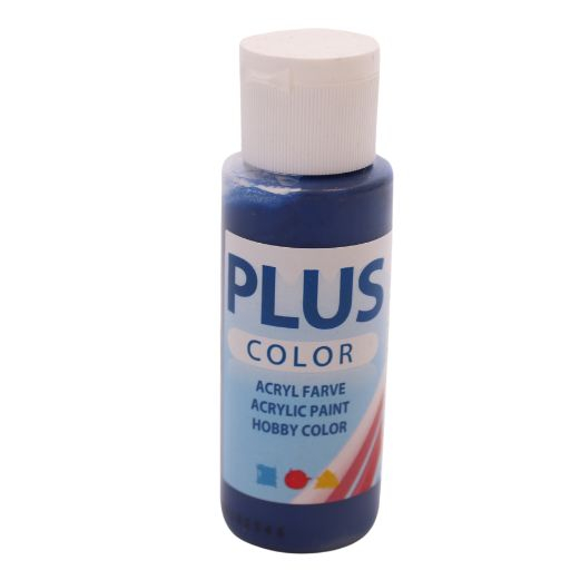 12: Plus Color Hobbymaling - Akrylfarve - Marineblå - 60 Ml