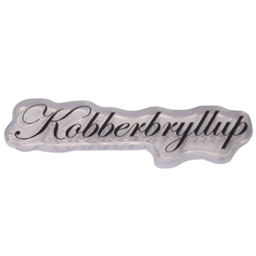 2: Clearstamp Kobberbryllup - Stempel L 5,5 cm
