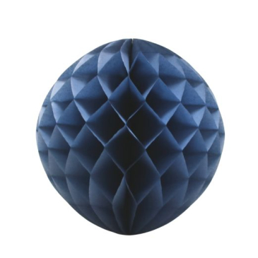 Papirkugle Honeycombs - Ø 30 cm - Gråblå