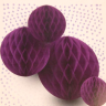 Papirkugle Honeycombs - Ø 30 cm - Blomme