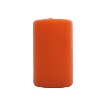 Bloklys - Ø 6 x H 10 cm - orange Brændetid ca. 32 timer
