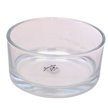 Rund glasskål klar - Ø16cm - H 8cm