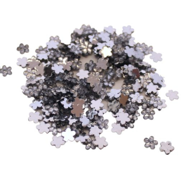 Blomsterdrys plast - Sølv 6 mm - 300 stk