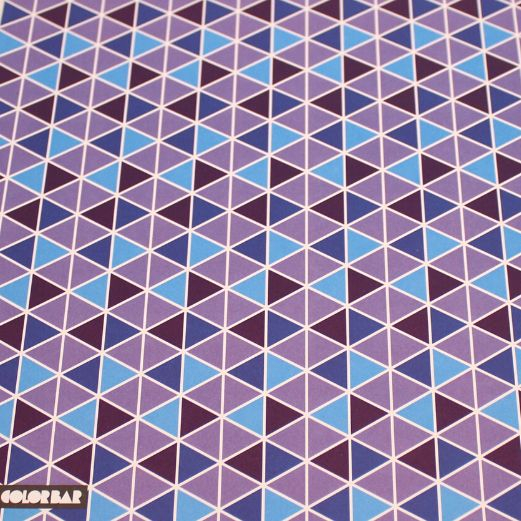 Karton colorbar A4 - 1 stk - Blå prik og trekanter
