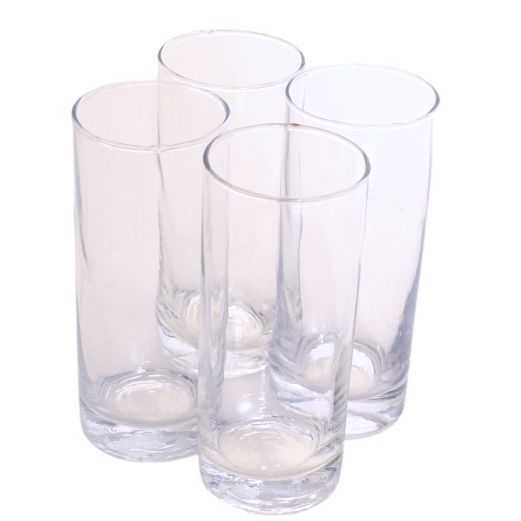 Genbrug - Drinks glas 4 stk - H 14 cm