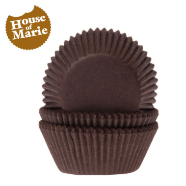 Brune muffinsforme 50-pak fra House of Marie 1852101250