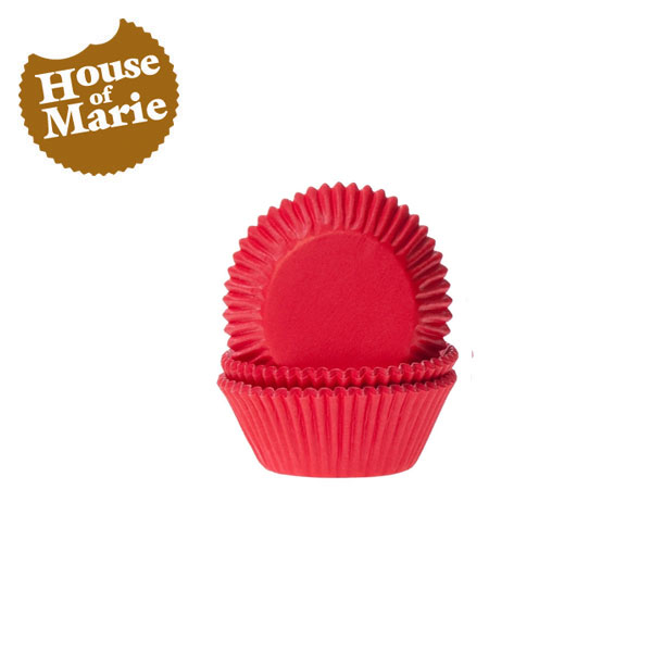 Mini muffinsforme røde 60-pak fra House of Marie