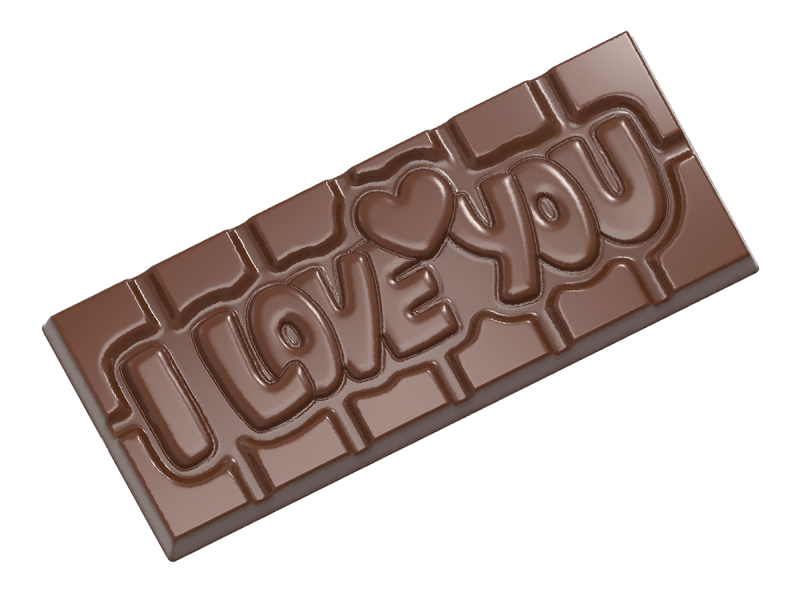 Chokoladeform  tablet "I love You"