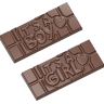 Chokoladeform i polycarbonat - tablet "It´s boy & It´s a Girl"