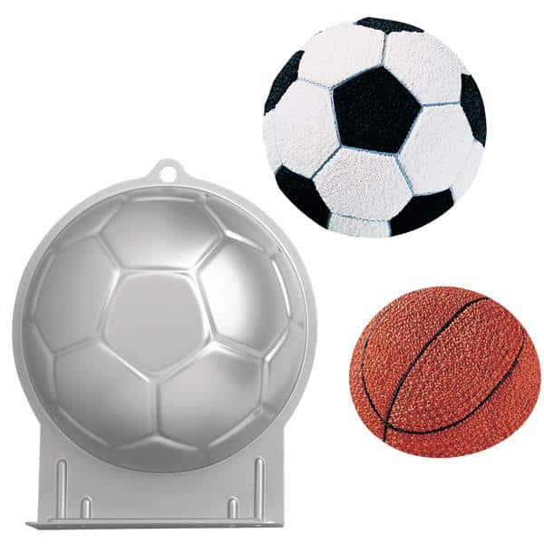 Fodbold bageform metal Ø 22 cm