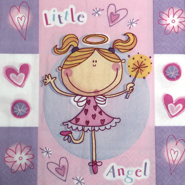 Serviet Little Angel 33 cm x 33 cm 20 stk