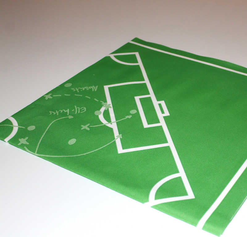 9: Sovie Fodboldbane Dug, Tekstil - Grøn 80 x 80 cm