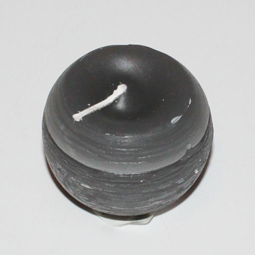 Rustik kuglelys grå 6 cm