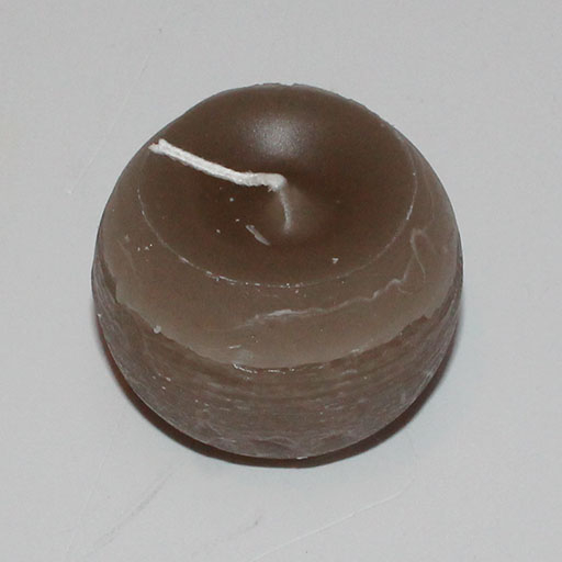 Rustik Kuglelys Mørk sand 6 cm (5701141760246)