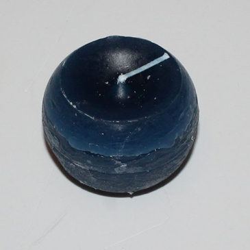 Rustik kuglelys mørkeblå 6 cm
