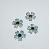blomster i glasfiber blå